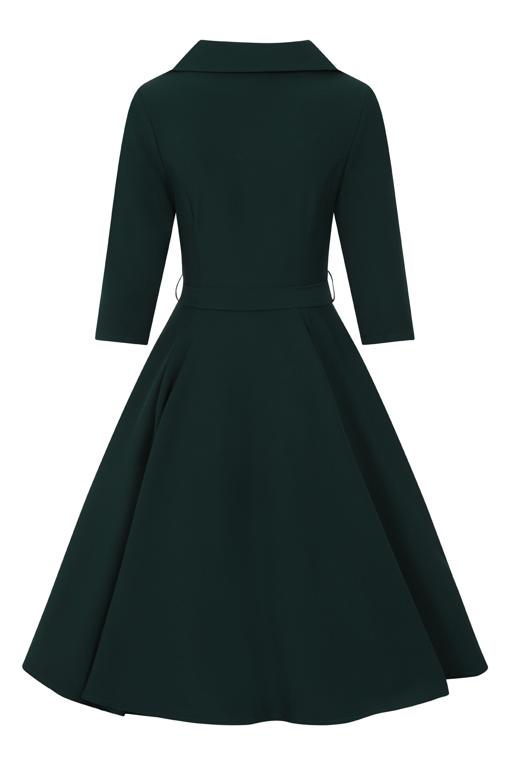 Gabriella Swing Dress in Emerald Green